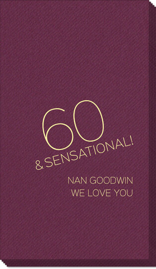 60 and Sensational Linen Like Guest Towels